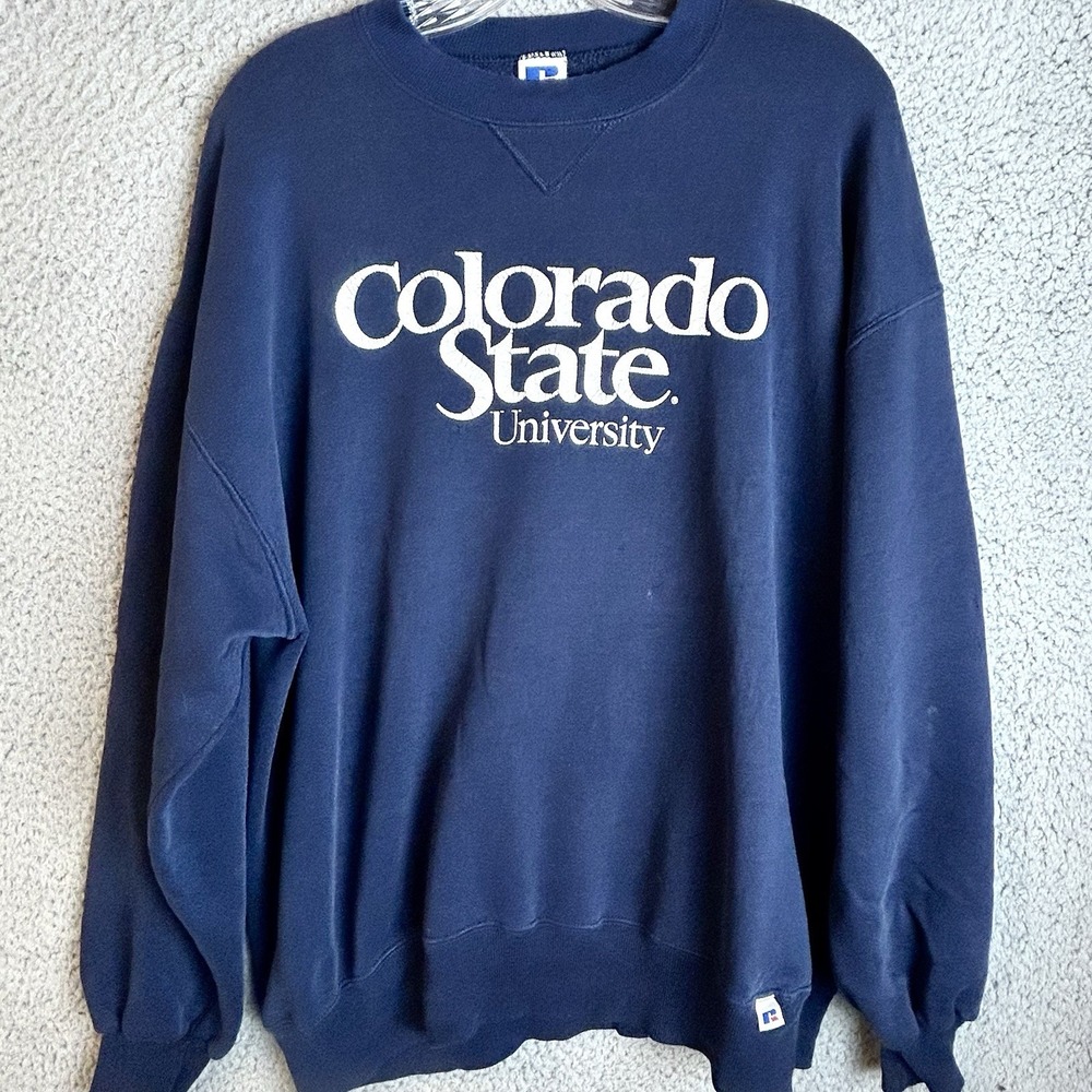 Vintage Colorado State University Crewneck Sweatshirt Russell Athletic Size XL